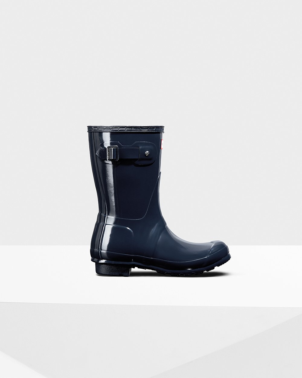 Galochas Curtas Hunter Feminina Azul Marinho - Original Gloss - 89VHRBMSF